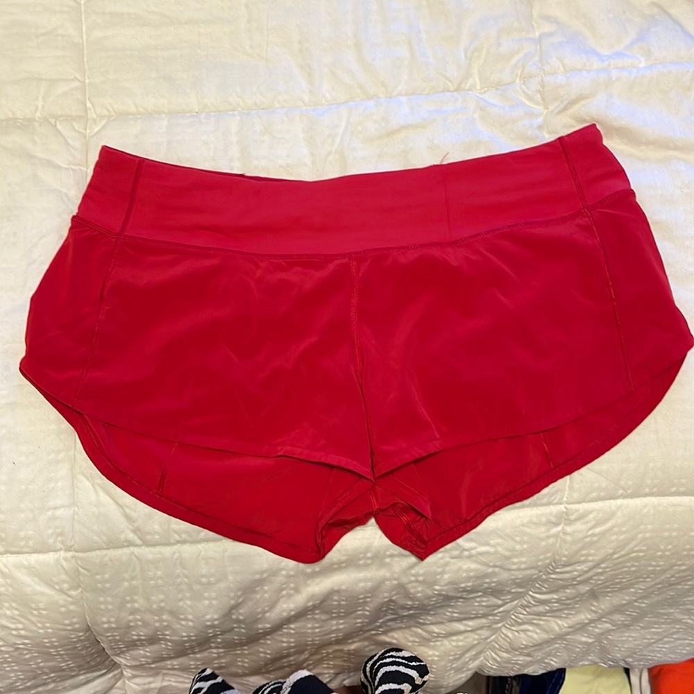 Lululemon red shorts